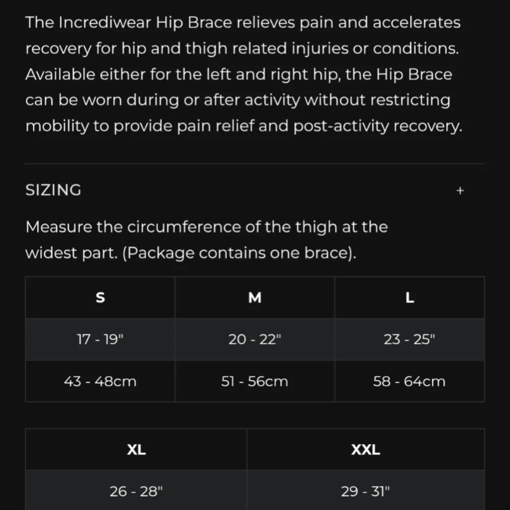 Incrediwear Left Hip Brace For Pain And Recovery - Picture 2 of 2